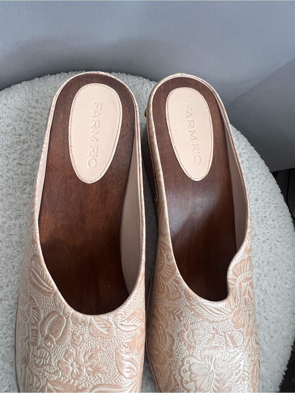 Farm Rio Embossed Clogs - Picture 3 of 6